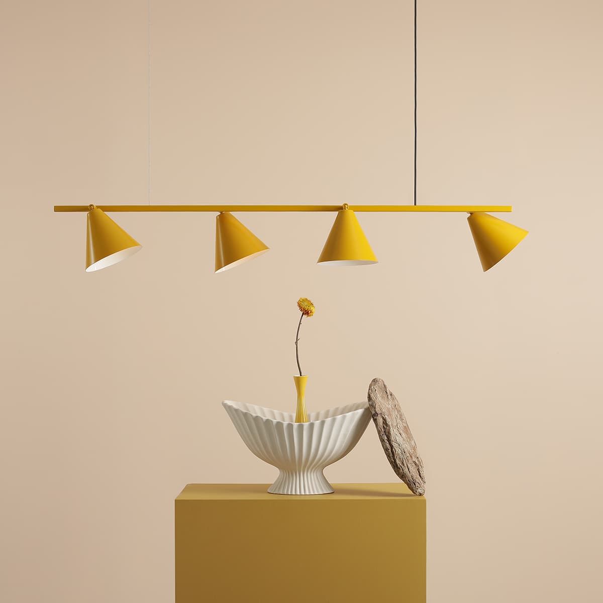Pendant lamp Form 4 yellow, Artera - 103121