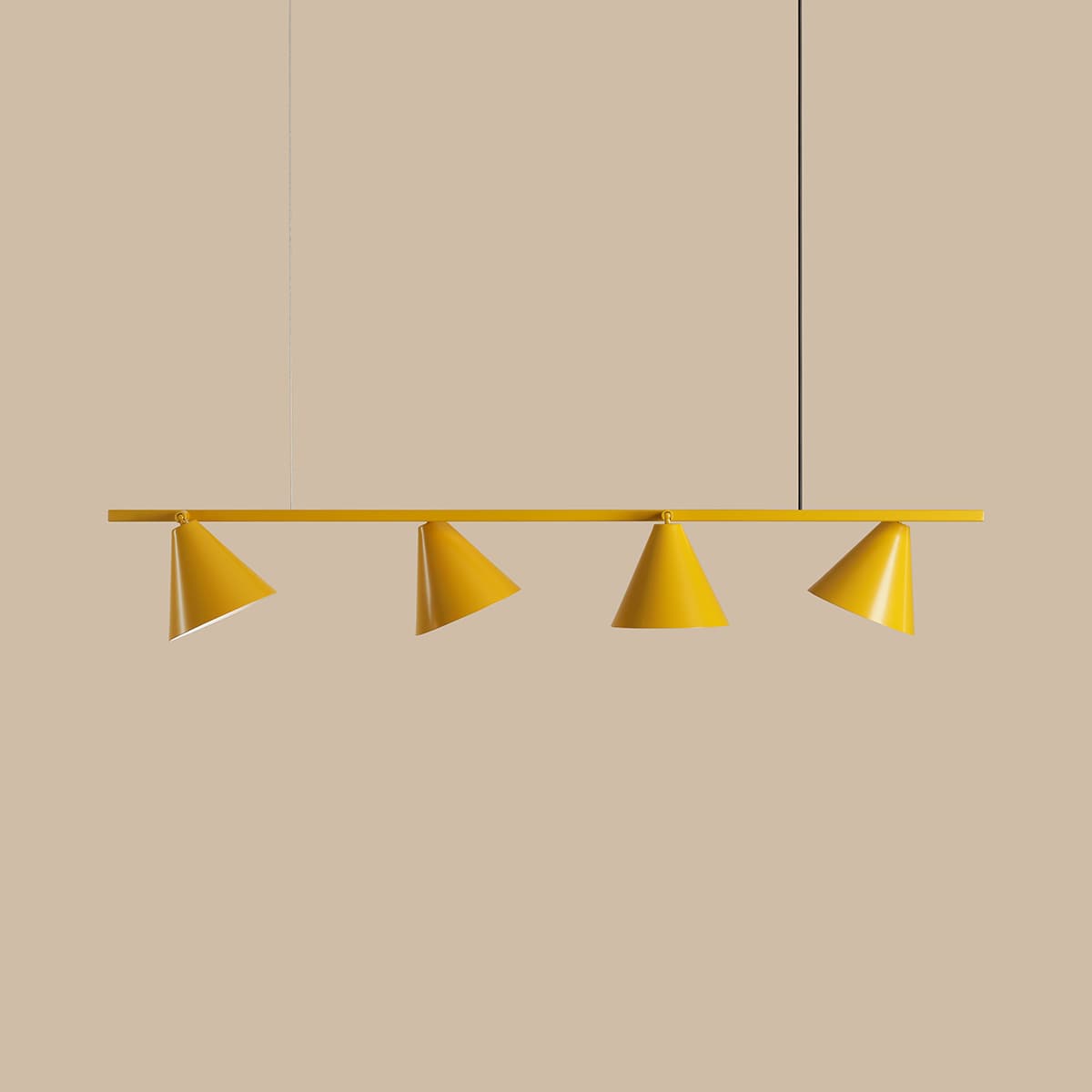 Pendant lamp Form 4 yellow, Artera - 103119