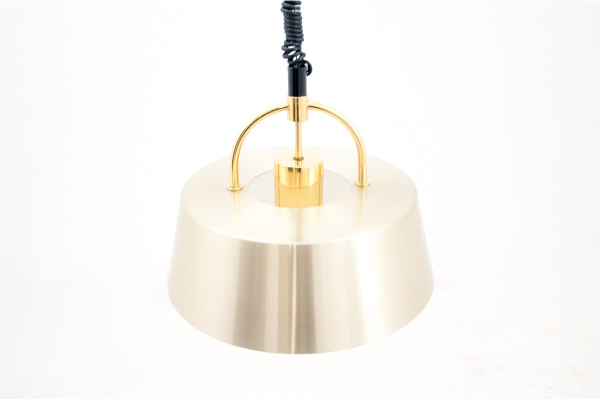 Brass Hercules Pendant Lamp, by J. Hammerborg for Fog & Mørup, Denmark, 1970s - 58416