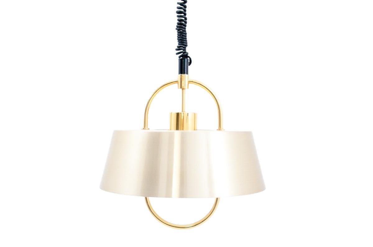 Brass Hercules Pendant Lamp, by J. Hammerborg for Fog & Mørup, Denmark, 1970s