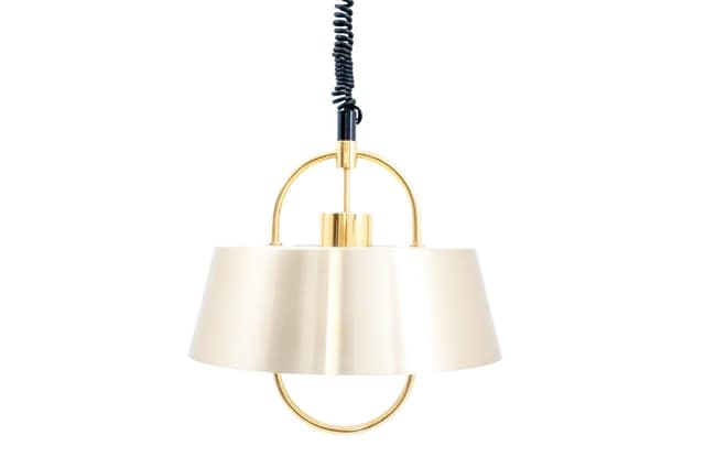 Brass Hercules Pendant Lamp, by J. Hammerborg for Fog & Mørup, Denmark, 1970s - DIMENSION
