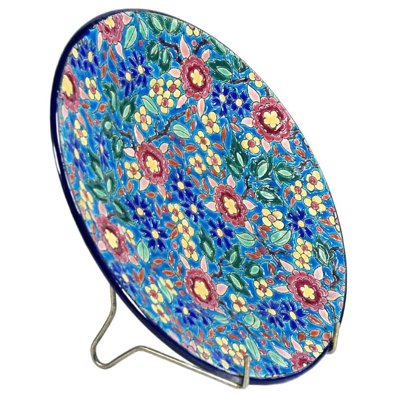 Blue Decorative Plate, Faïenceries et Emaux de Longwy, France, 1930s - 7197