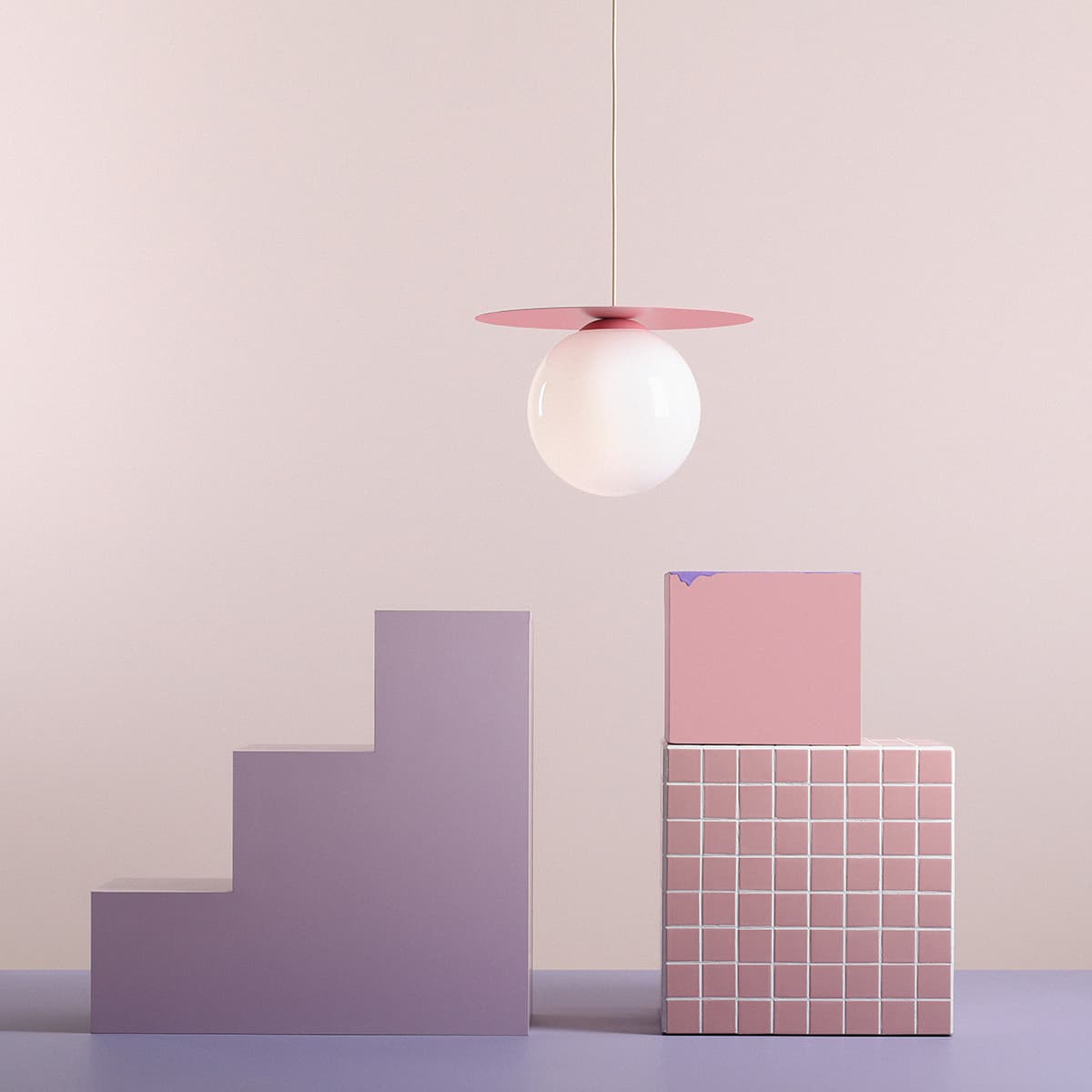 Pendant lamp Loop pink, Artera - 103015