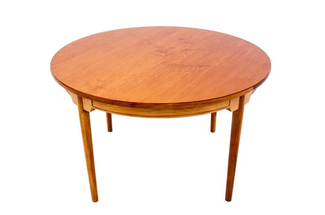 Ash Dining Table, by H. J. Wegner for Johannes Hansen, Denmark, 1960s - DIMENSION