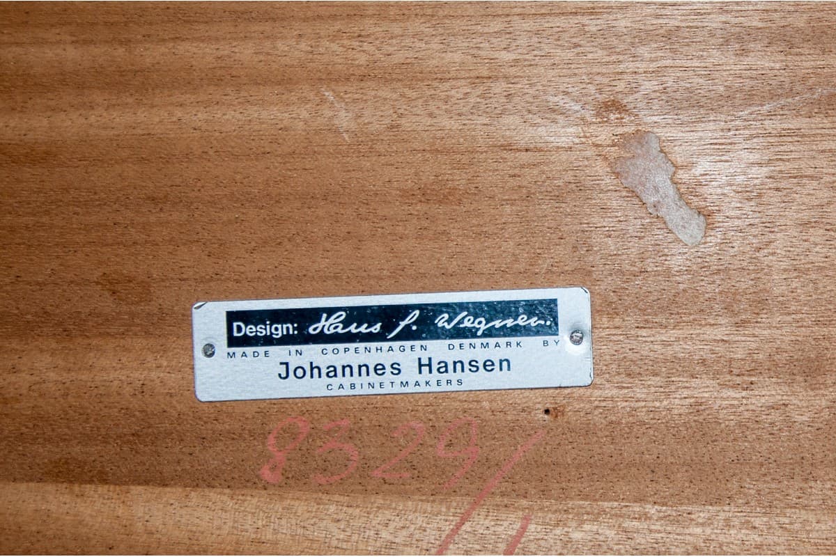 Ash Dining Table, by H. J. Wegner for Johannes Hansen, Denmark, 1960s - 58588