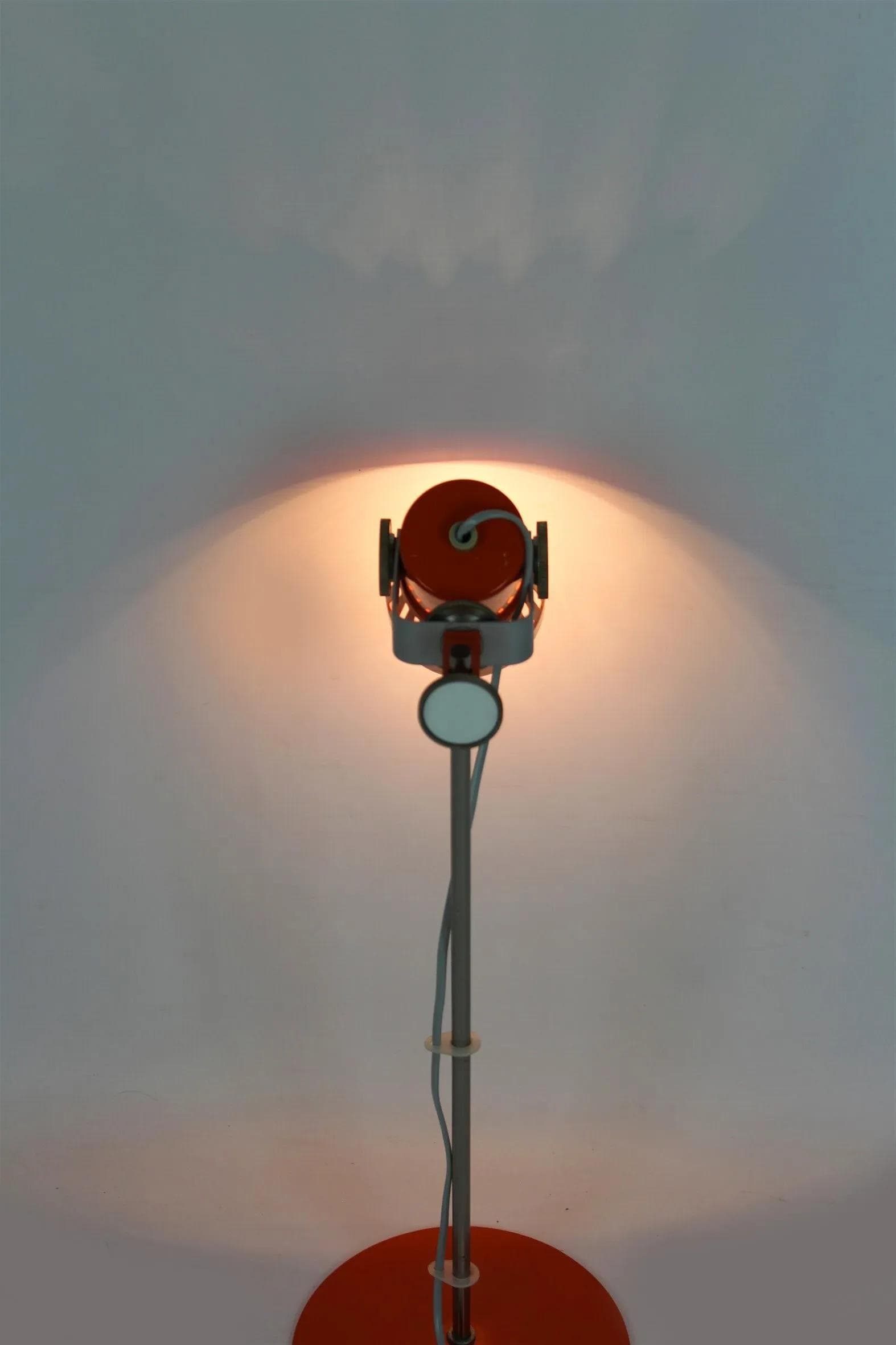 Lampka biurkowa, pomarańczowa, metal, proj. P. Grus, Czechy, lata 70. - 98220