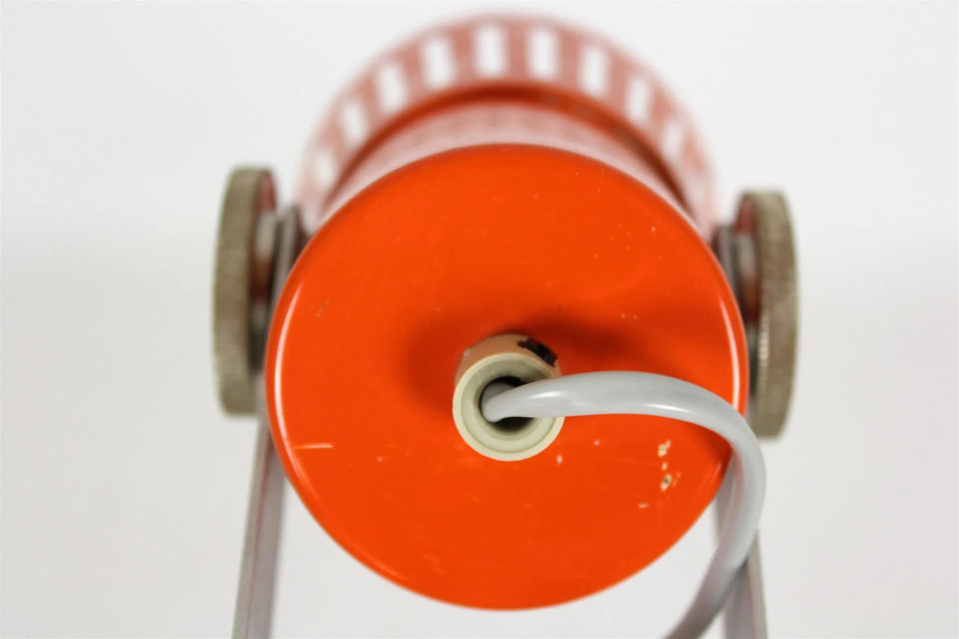 Lampka biurkowa, pomarańczowa, metal, proj. P. Grus, Czechy, lata 70. - 98217