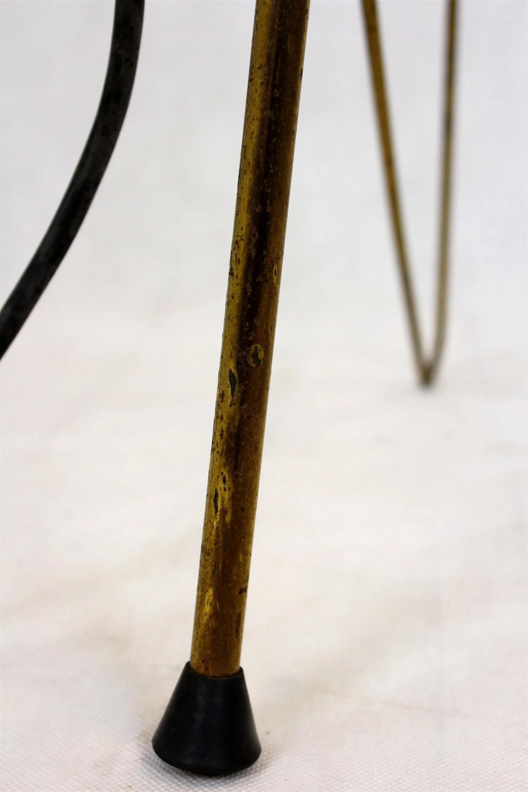 Floor lamp Giraffe, beige metal, by J. Hurka, Napako, Czechoslovakia, 1960s. - 98139