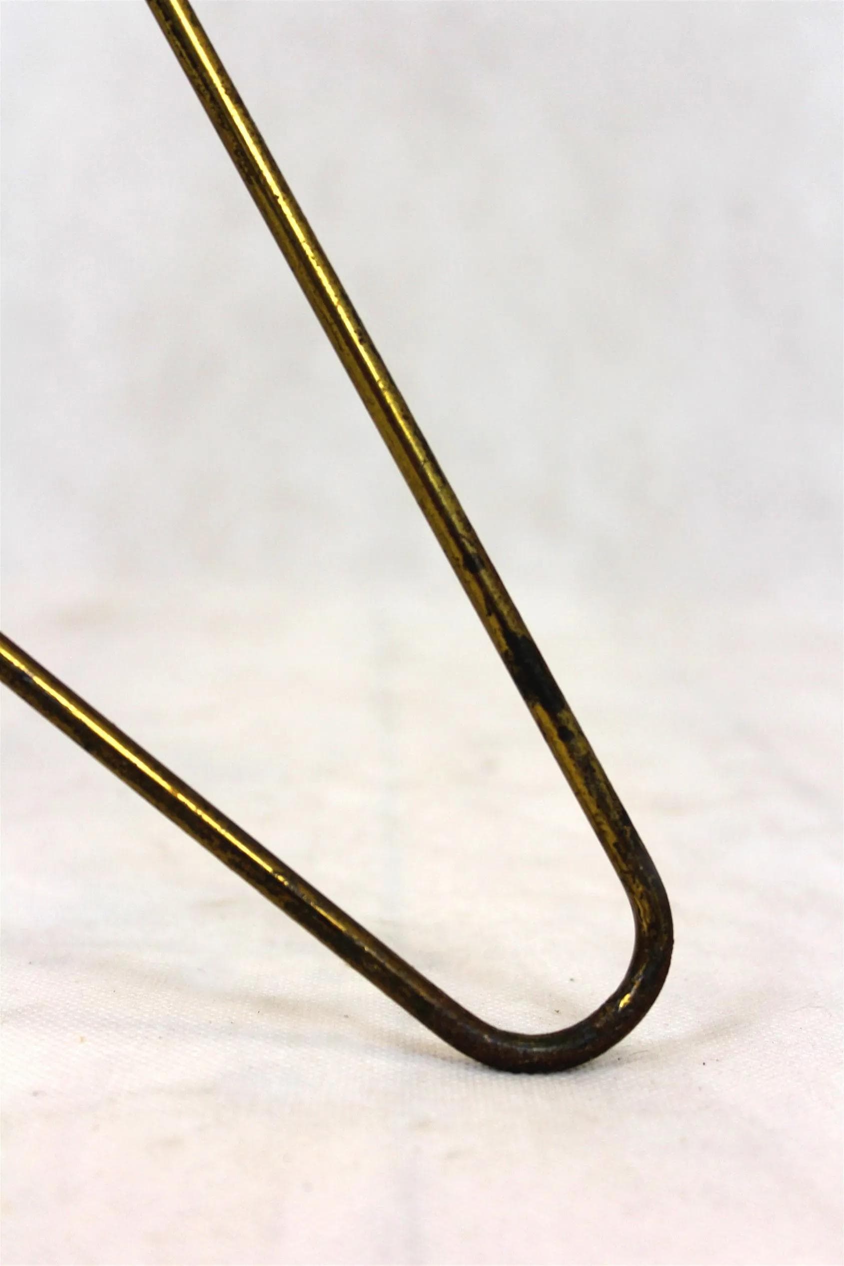 Floor lamp Giraffe, beige metal, by J. Hurka, Napako, Czechoslovakia, 1960s. - 98140