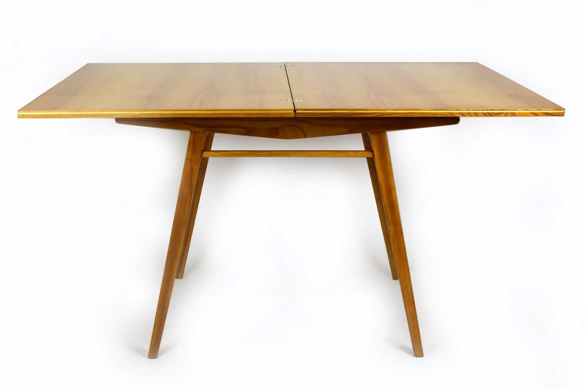 Stół jadalniany rozkładany, jesion brązowy, Polska, lata 60. - 98229