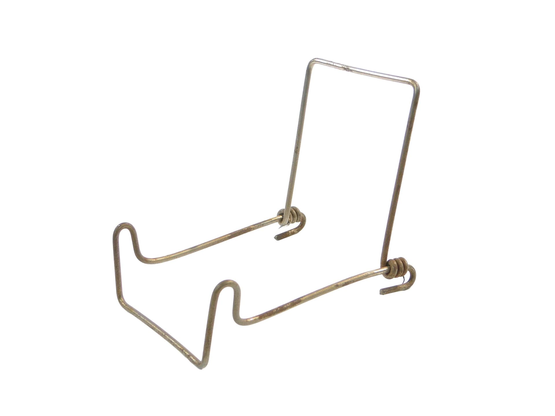 Plate stand, mid-century modern, metal, Poland, 1950s.