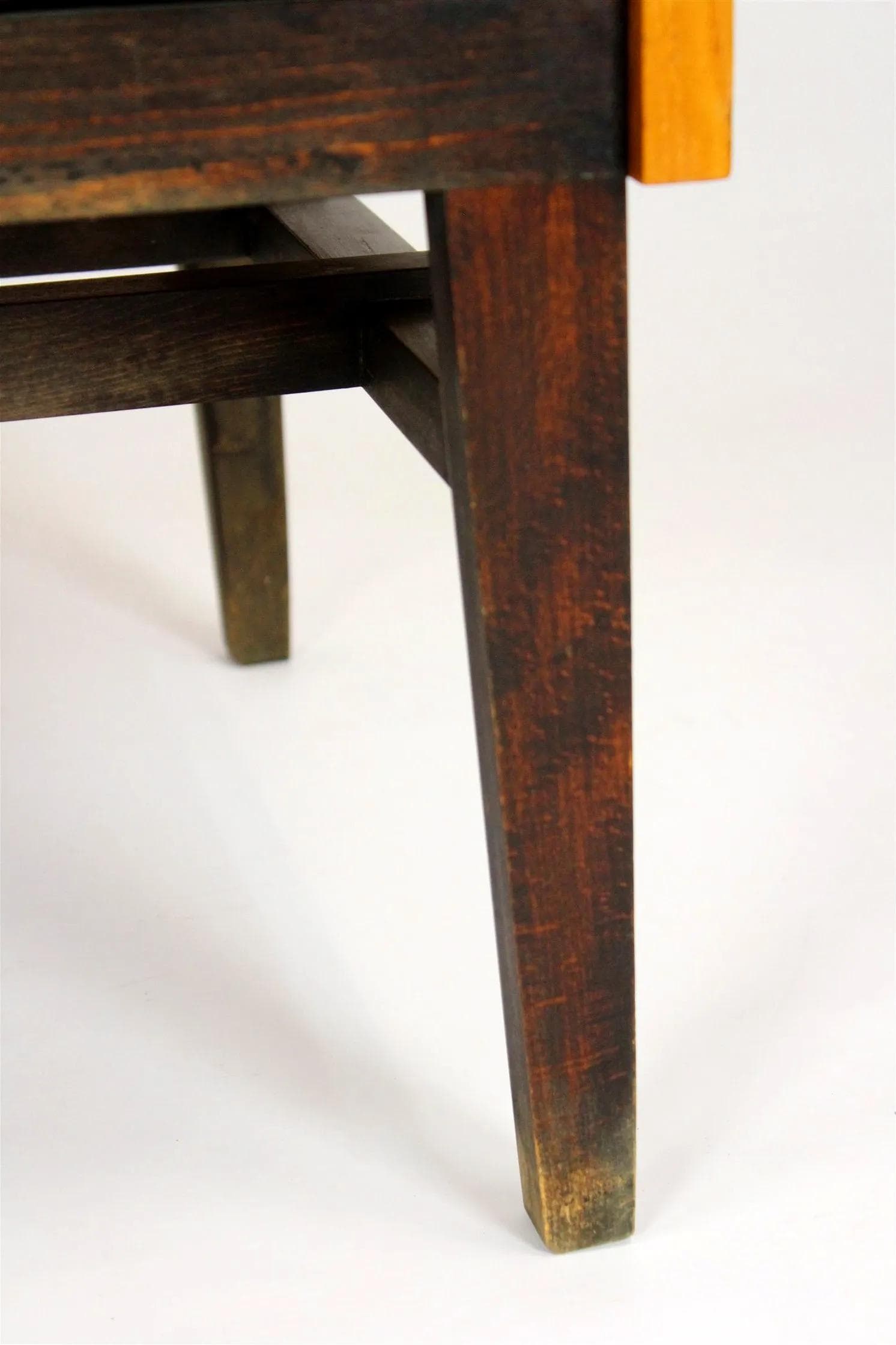 Komoda Mid-Century Modern, jesion jasnobrązowy, mahoń ciemnobrązowy, UP Závody, Czechosłowacja, lata 70. - 98419