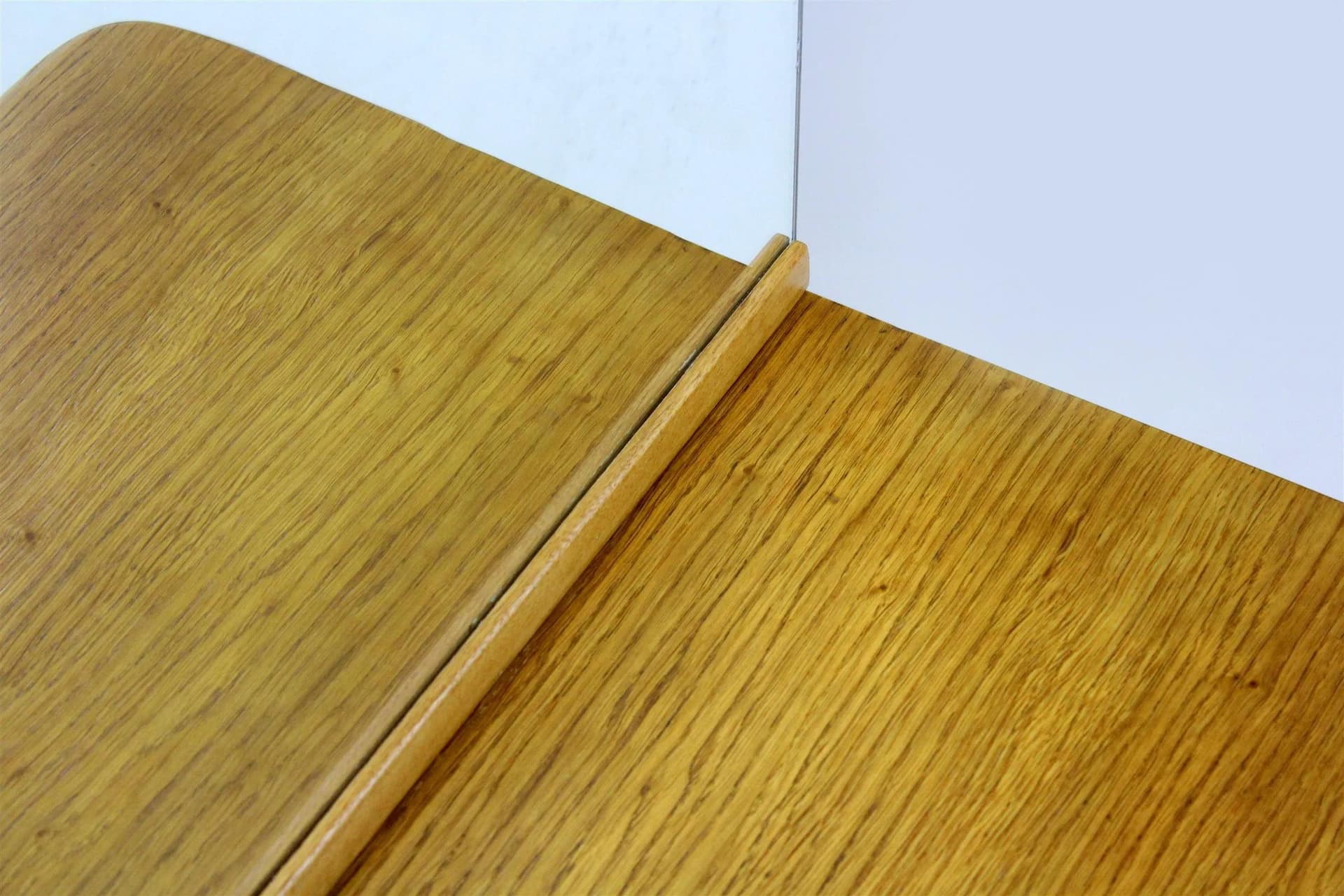 Dressing Table Bauhaus, brown oak, chrome, by H. Gottwald, Czechoslovakia, 1940s - 98357