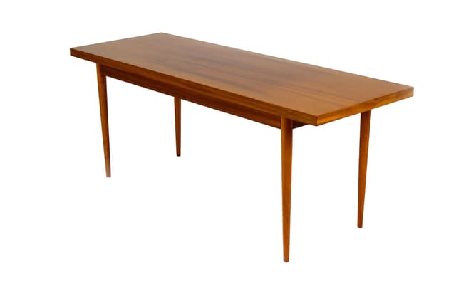 Coffee table, dark mahogany, by F. Mezulanik, UP Závody, Czech Republic, 1960s. - DIMENSION