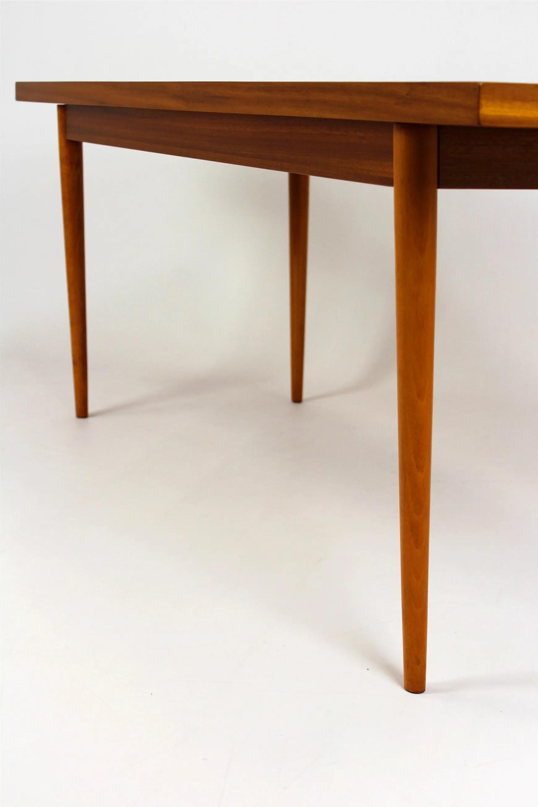 Coffee table, dark mahogany, by F. Mezulanik, UP Závody, Czech Republic, 1960s. - 98464