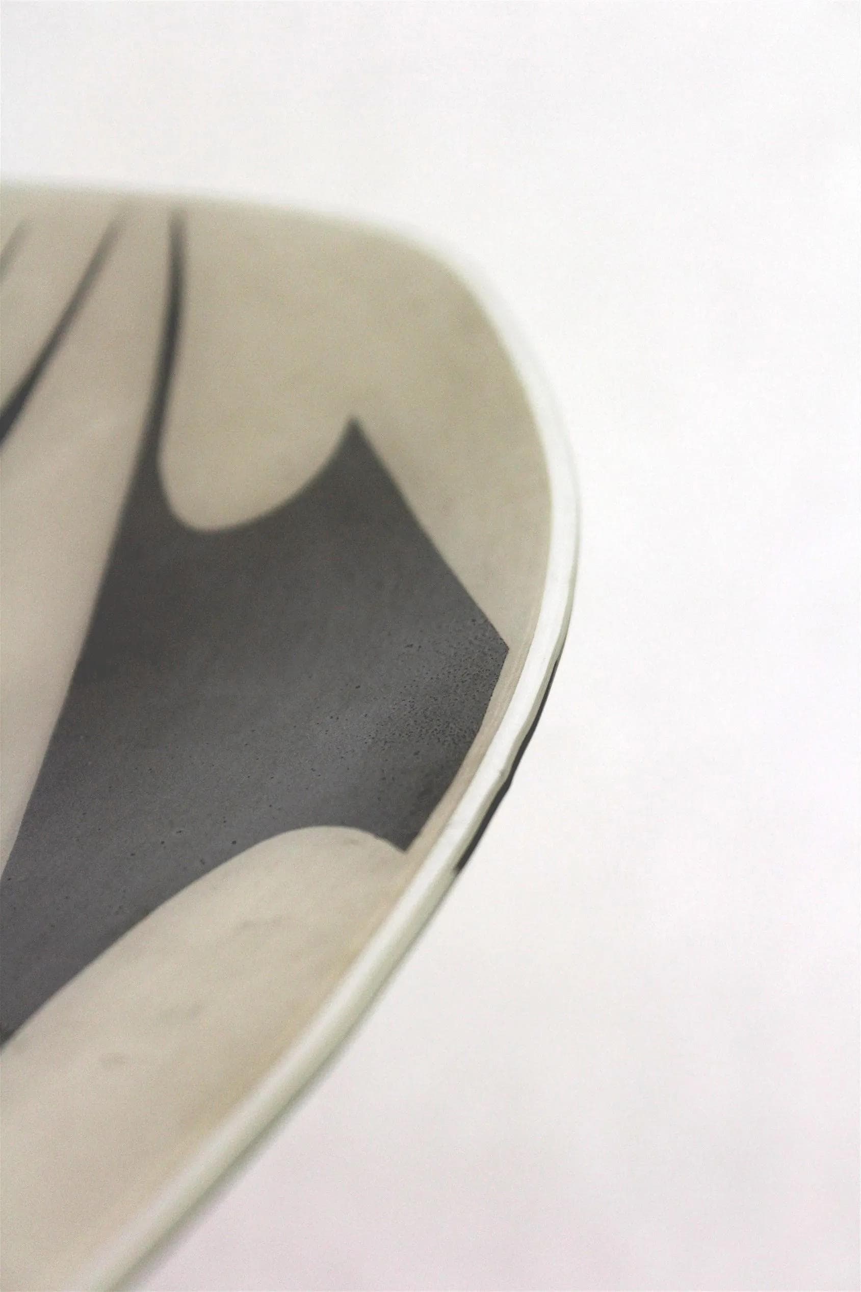 Ceiling lamp, Napako, white glass, metal, Czech Republic, 1960s. - 98630