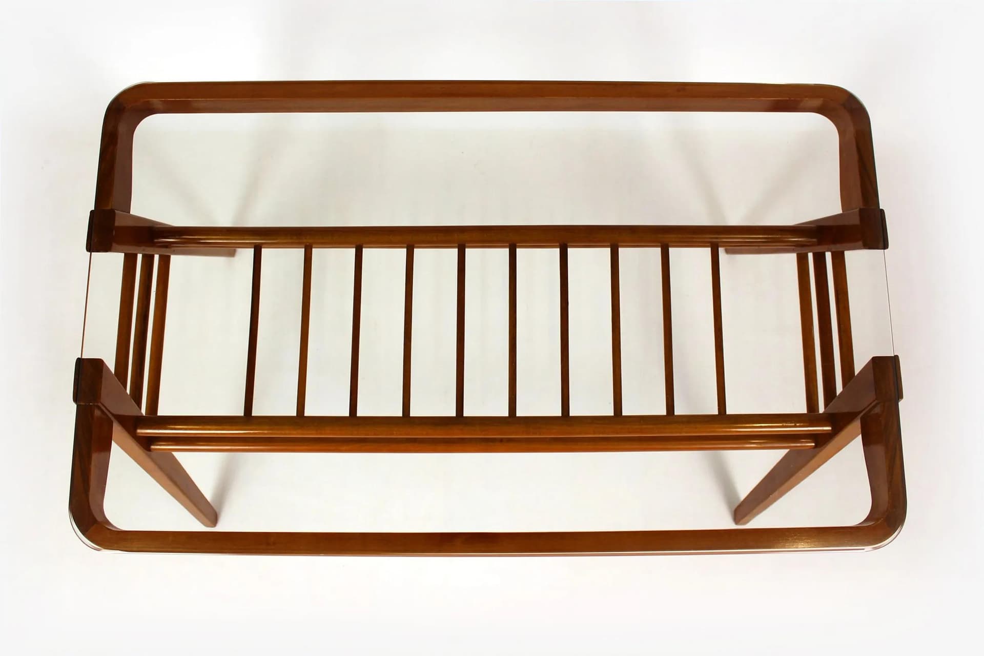 Coffee table, brown wood, by F. Jirák, Czechoslovakia, 1960s. - 98600