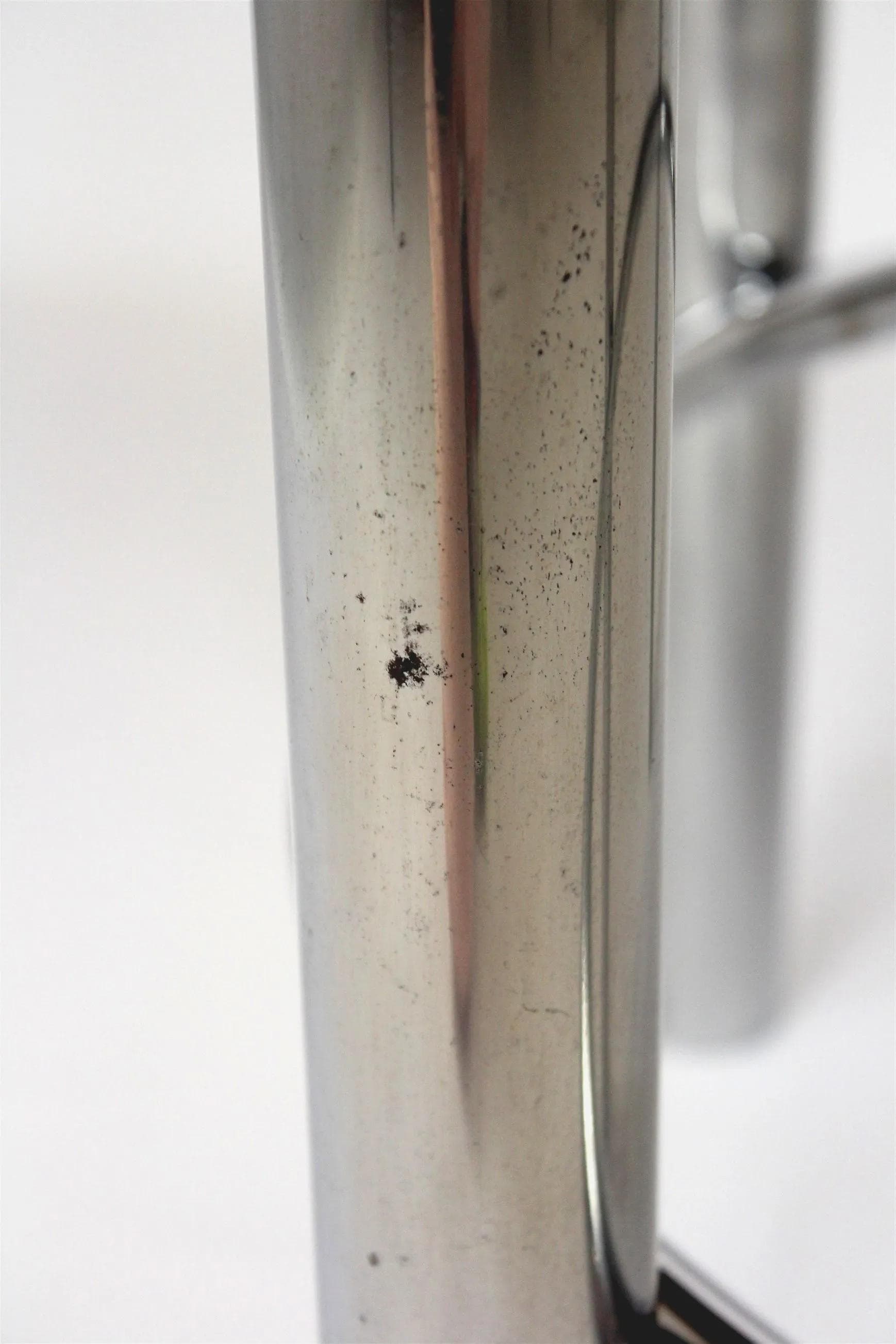 Stół Bauhaus, orzech brązowy, stal chromowana, proj. R. Slezak, Czechy, lata 30. - 98589