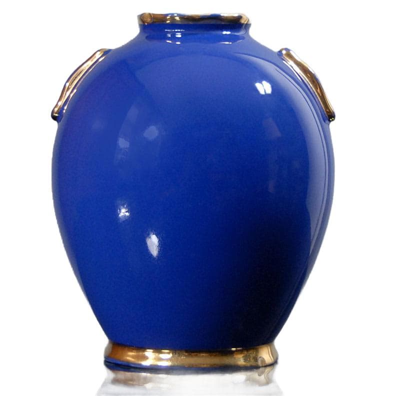 Cobalt Blue Ceramic Vase, by R. Chevalier for Boch Freres, Belgium, 1930s - 7310