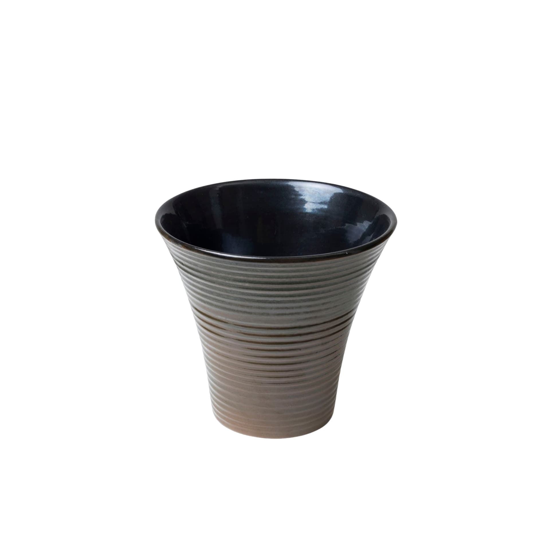 Wazon, szary, ceramika, Czechosłowacja, lata 60.