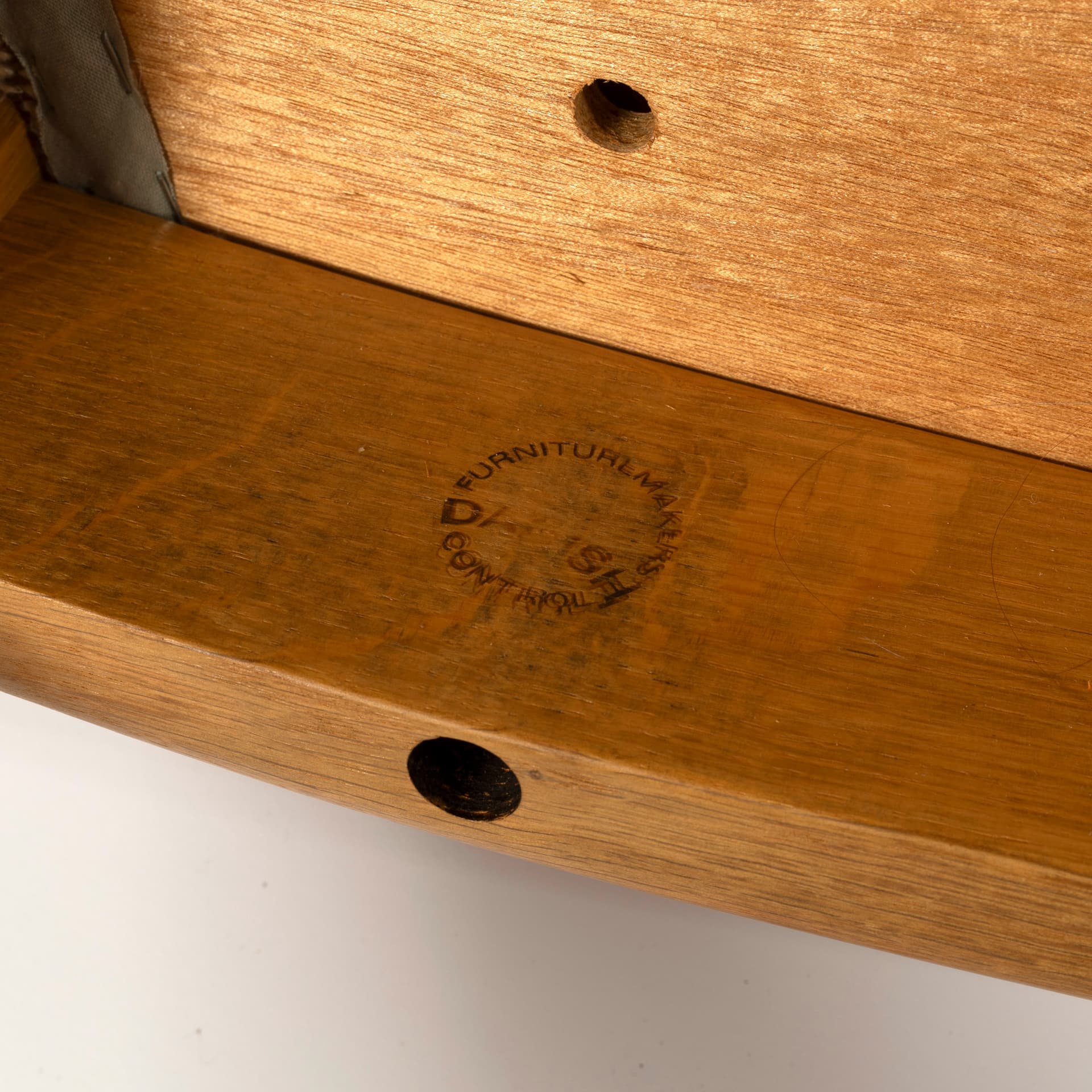 Fotel Morten, wełna jasnobrązowa, dąb jasnobrązowy, proj. N. Koefoed, Dania, lata 60. - 98701