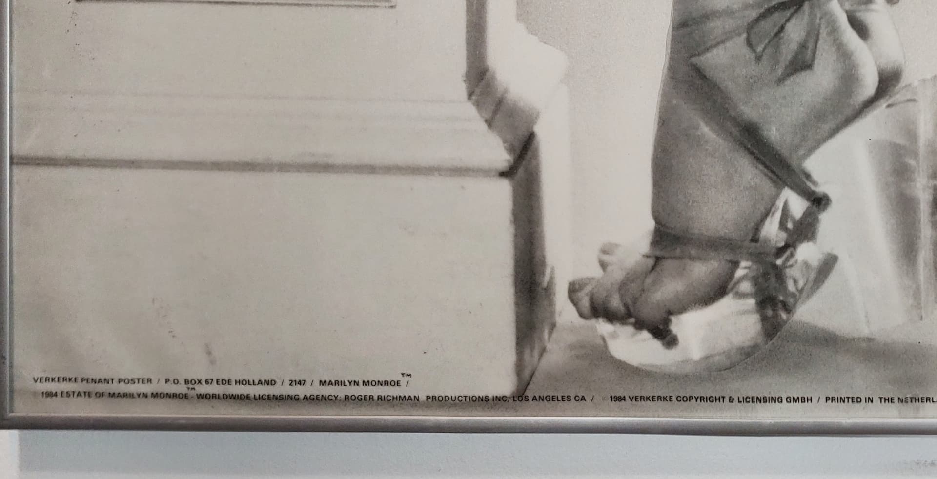 Litografia Marylin Monroe, szary, papier, aut. R. Richman, Holandia, lata 80. - 98714