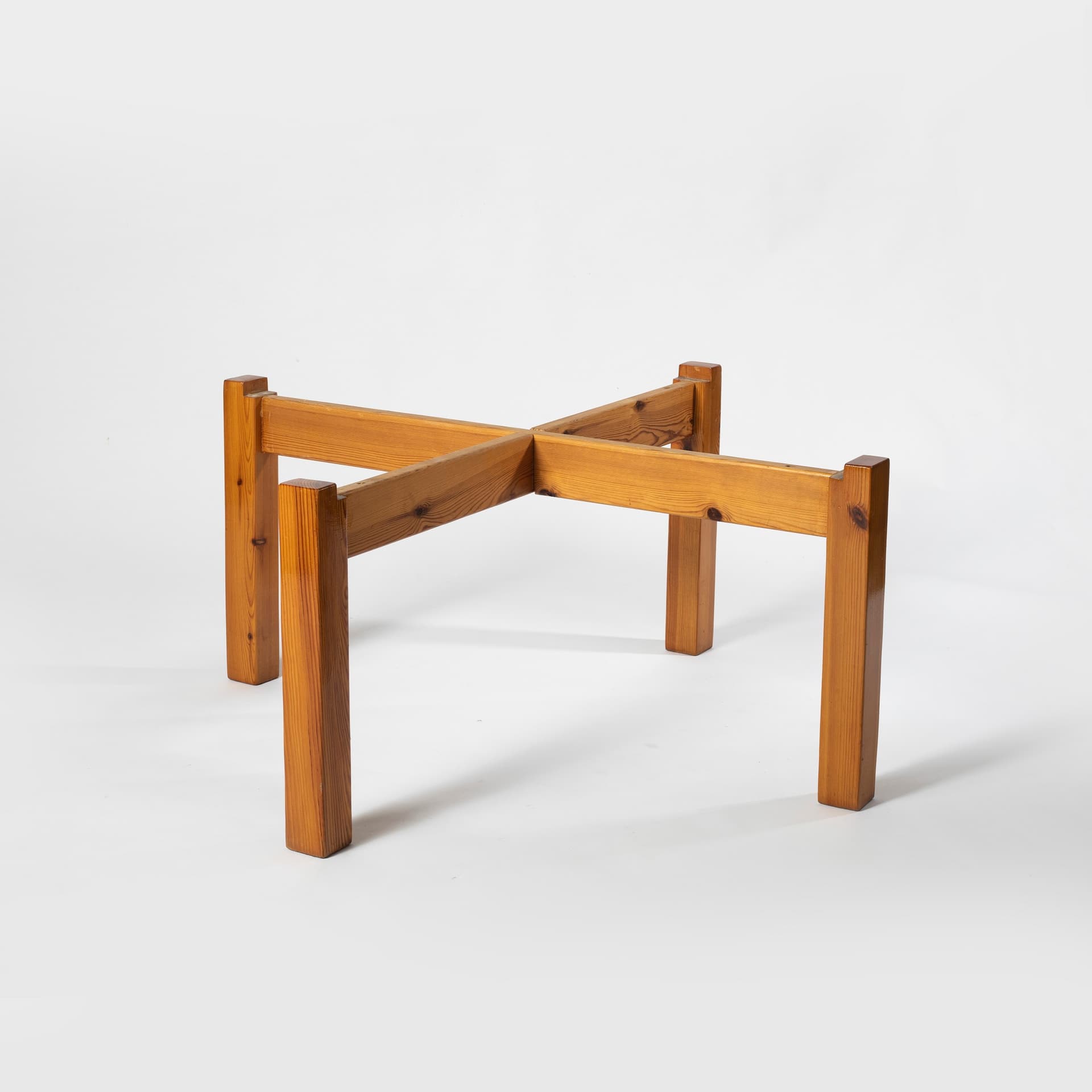 Stolik kawowy, sosna jasnobrązowa, Szwecja, lata 70. - 98716