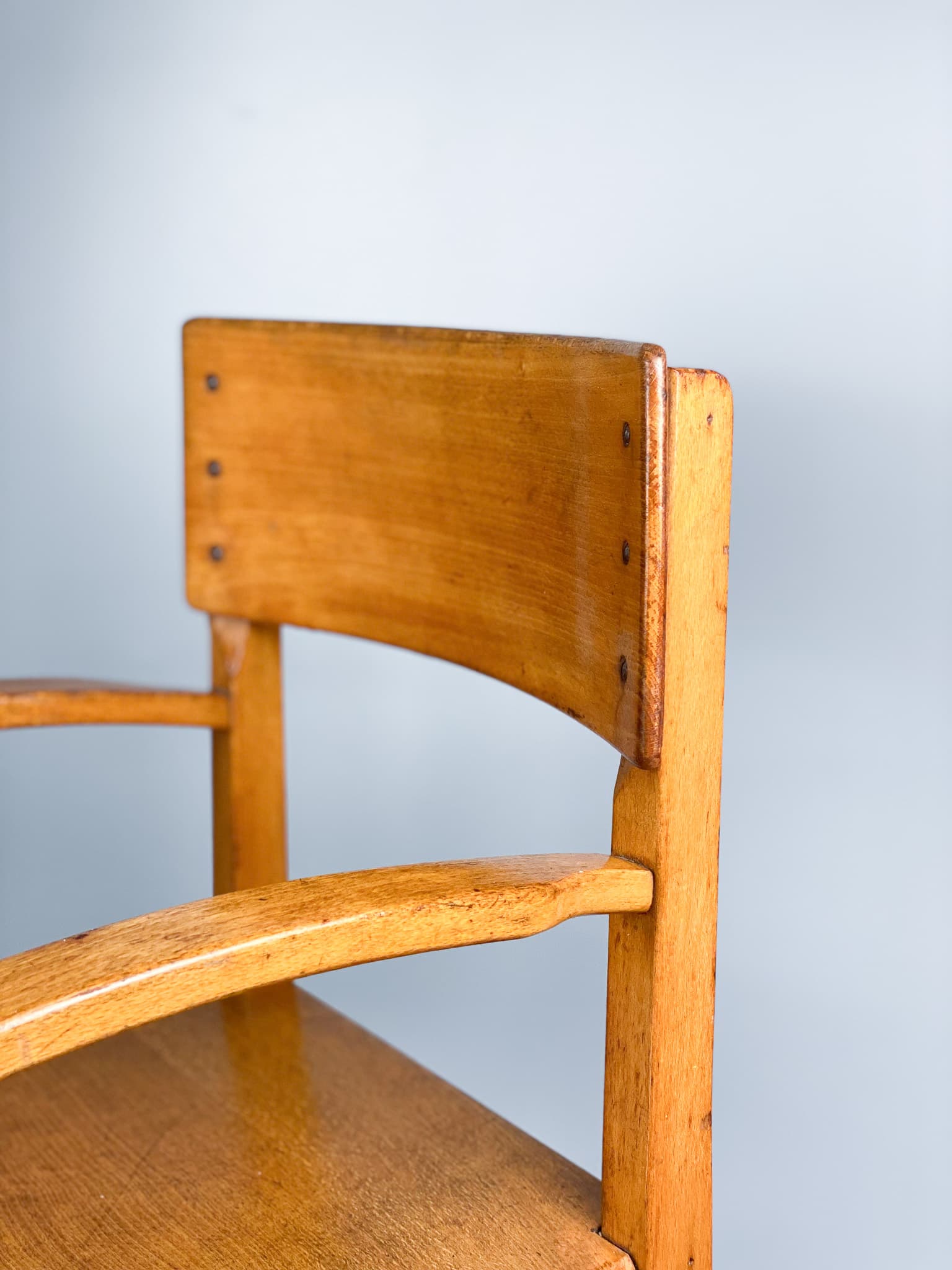 Children's chair, light brown beech, Germany, 1930s. - 98894