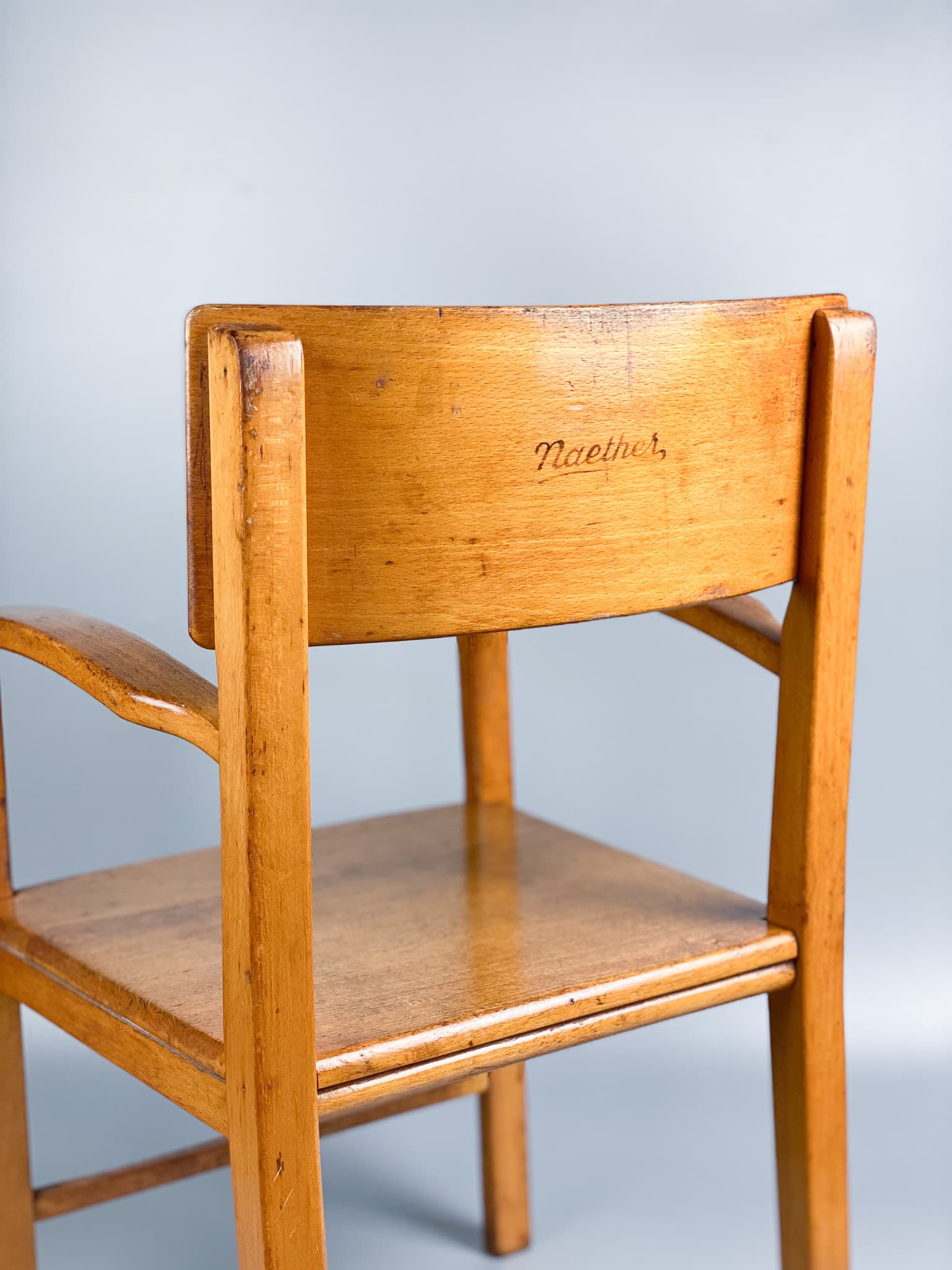 Children's chair, light brown beech, Germany, 1930s. - 98899