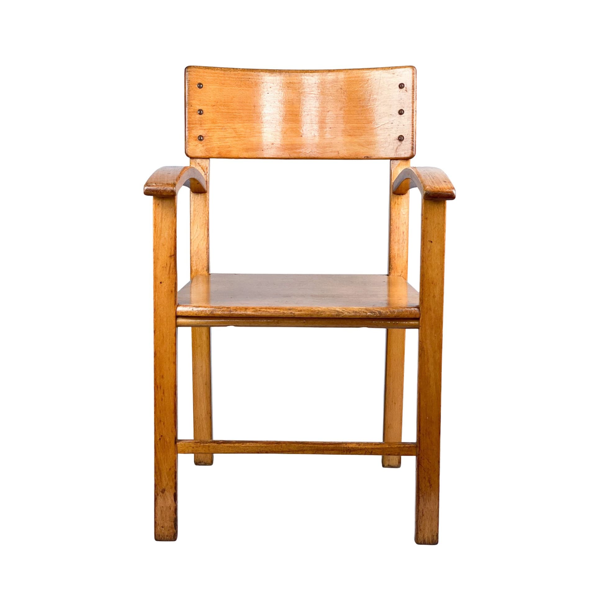 Children's chair, light brown beech, Germany, 1930s. - 101060