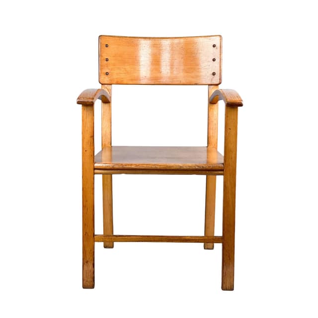 Children's chair, light brown beech, Germany, 1930s. - DIMENSION