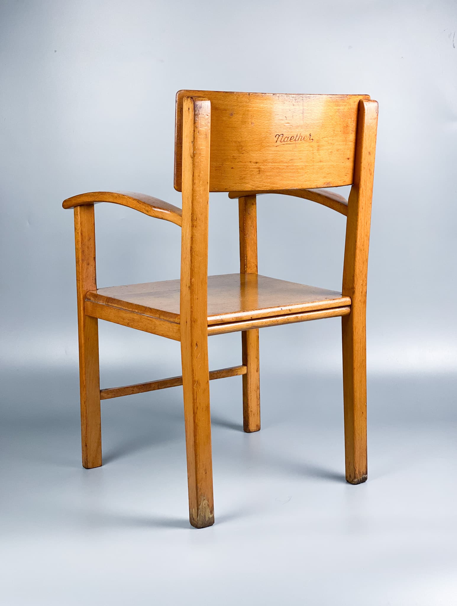 Children's chair, light brown beech, Germany, 1930s. - 98896