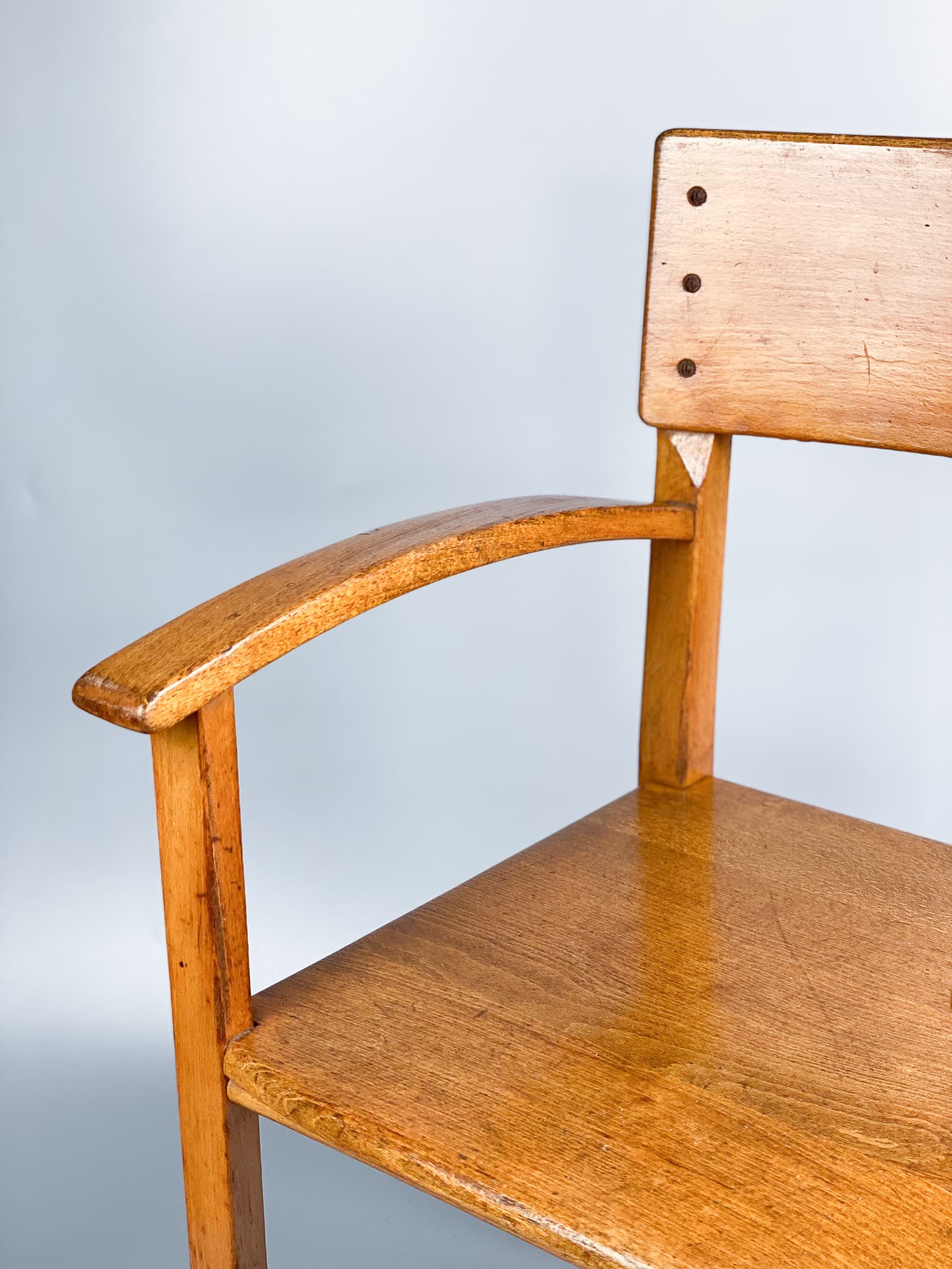 Children's chair, light brown beech, Germany, 1930s. - 98893
