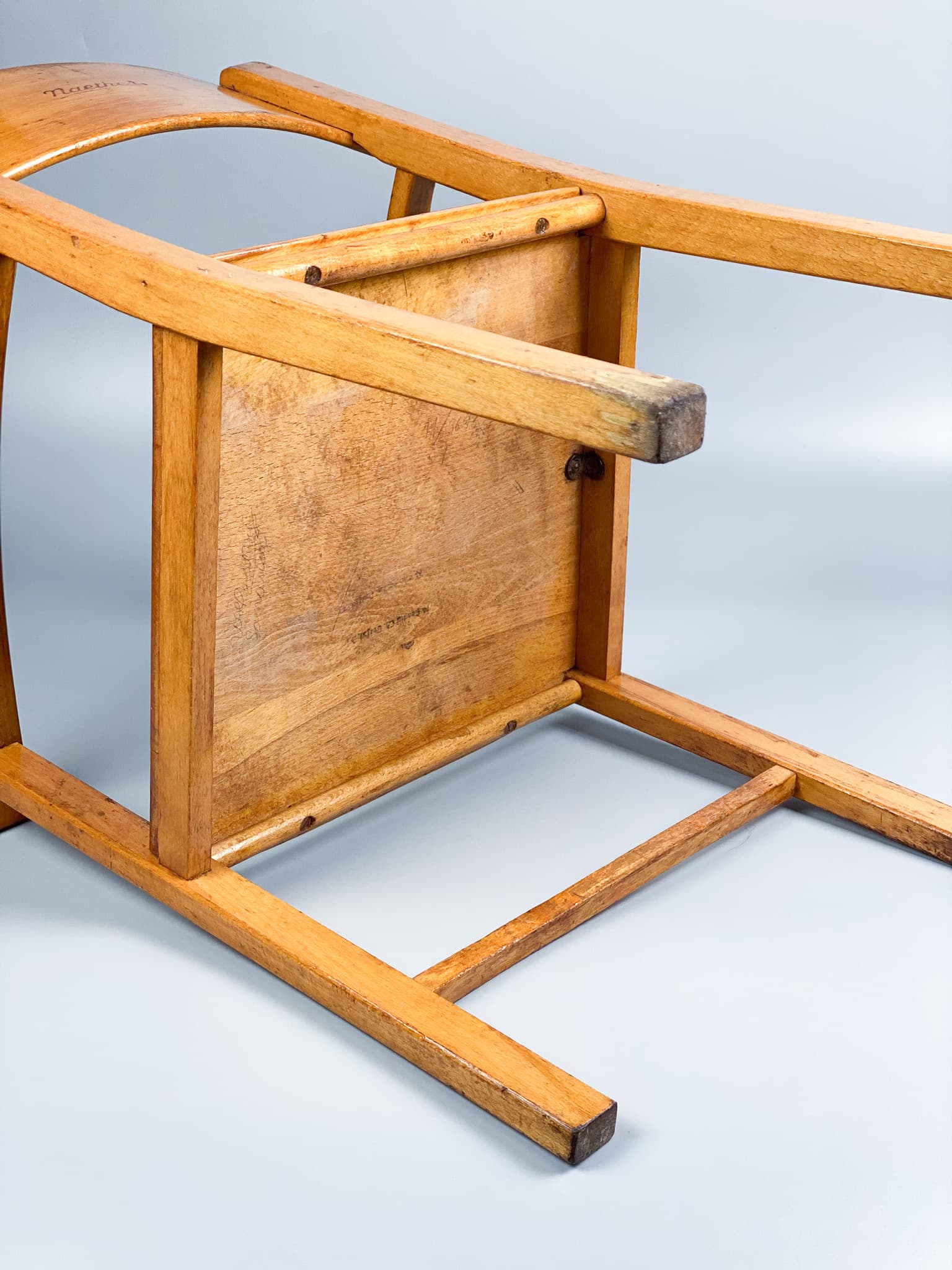 Children's chair, light brown beech, Germany, 1930s. - 98900