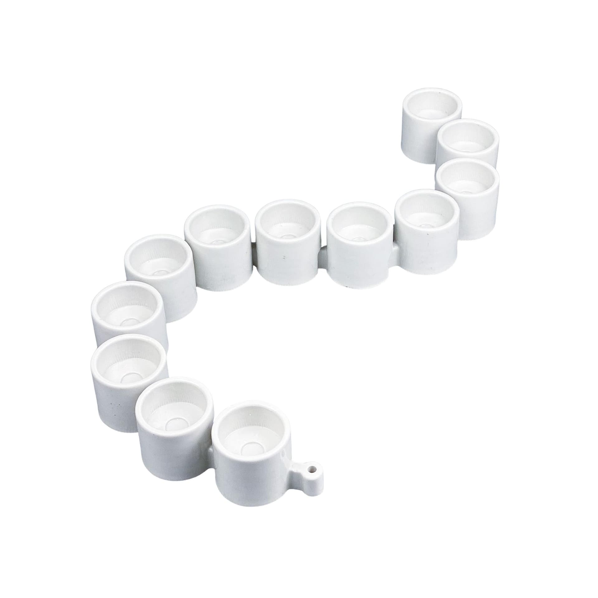 Świecznik IKEA PS, ceramika biała, proj. E. Johansson, Ikea, Szwecja, lata 90.