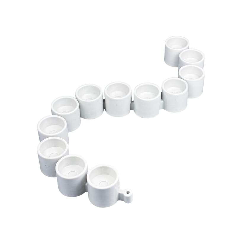 Świecznik IKEA PS, ceramika biała, proj. E. Johansson, Ikea, Szwecja, lata 90.