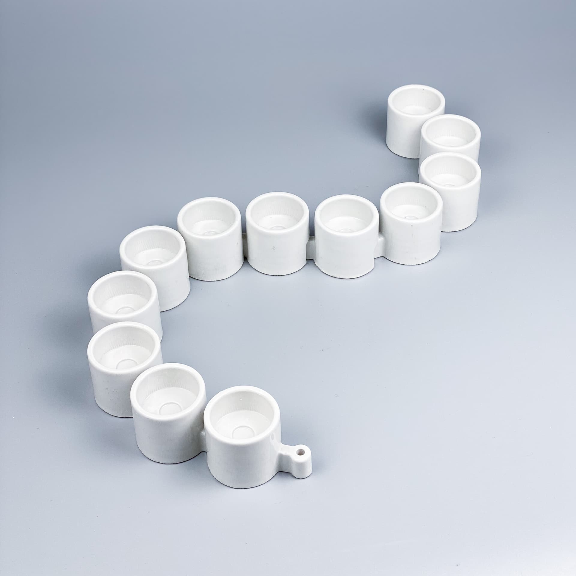 Świecznik IKEA PS, ceramika biała, proj. E. Johansson, Ikea, Szwecja, lata 90. - 98921