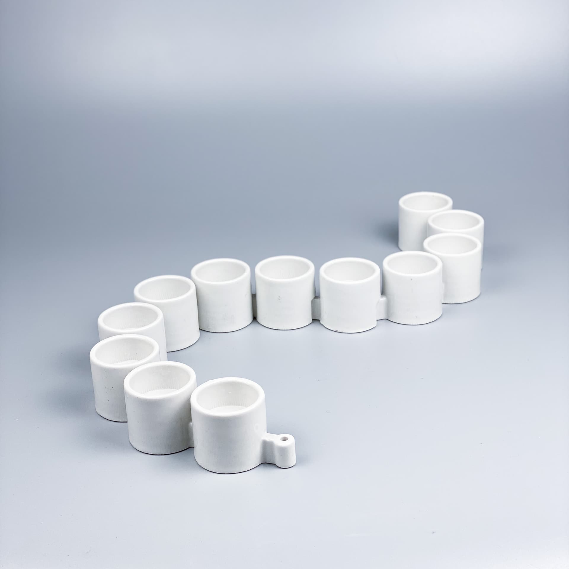 Świecznik IKEA PS, ceramika biała, proj. E. Johansson, Ikea, Szwecja, lata 90. - 98923