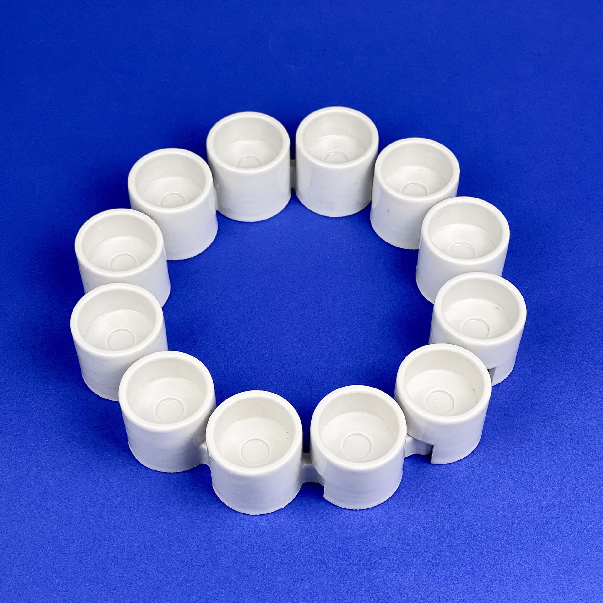 Świecznik IKEA PS, ceramika biała, proj. E. Johansson, Ikea, Szwecja, lata 90. - 98930