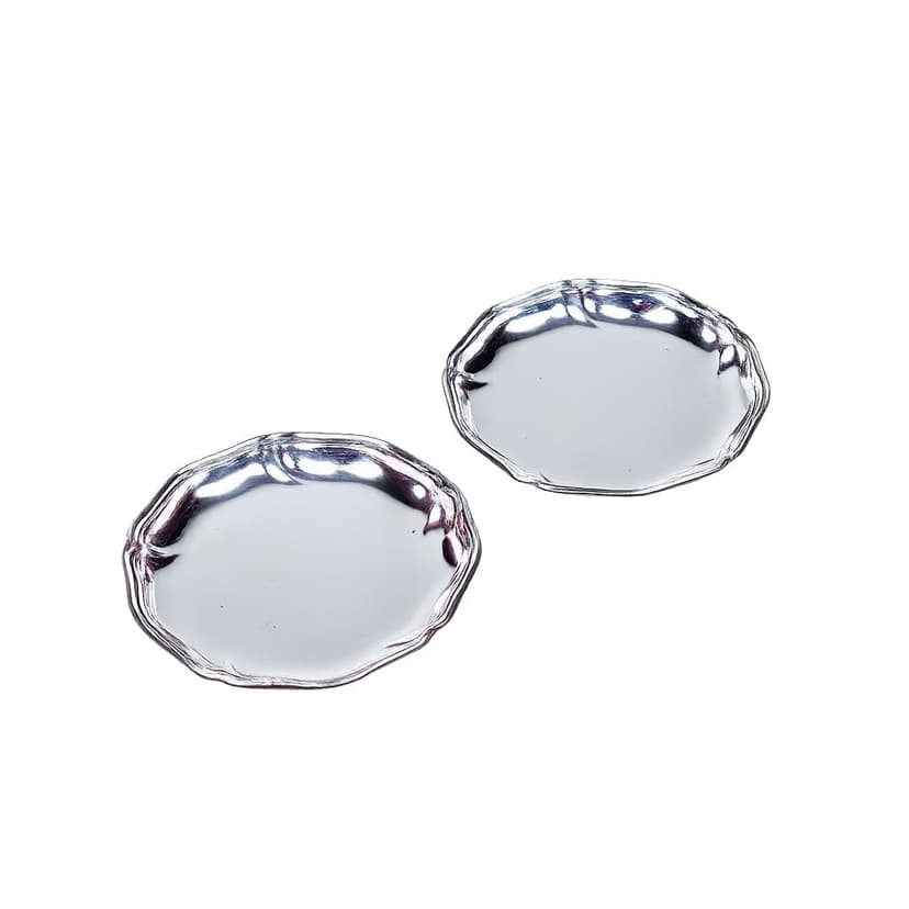 Pair of Art Nouveau plates, silver, Germany, early 20th c.