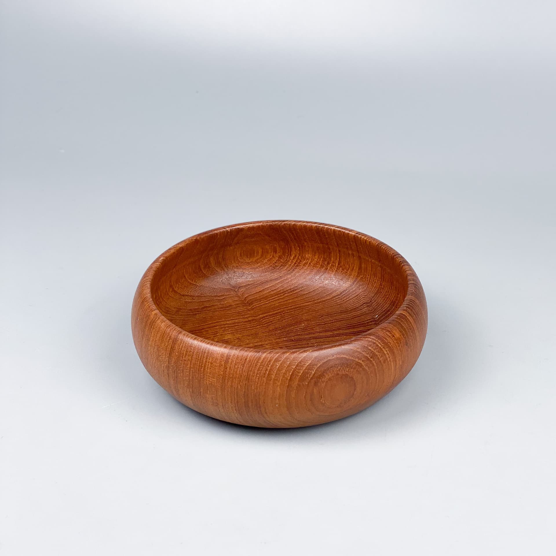 Bowl, brown teak, 1970s - 98975