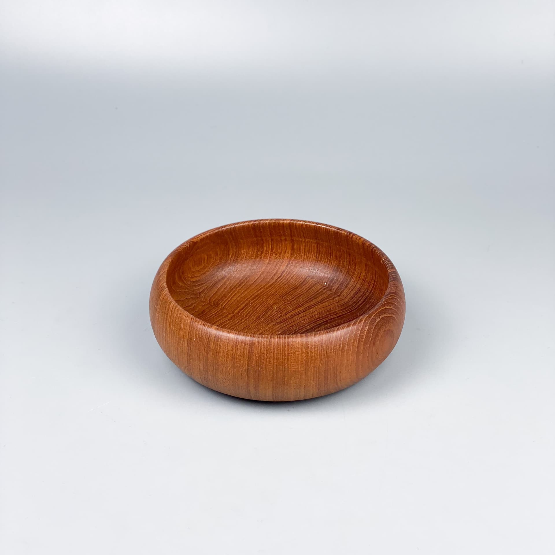 Bowl, brown teak, 1970s - 98974