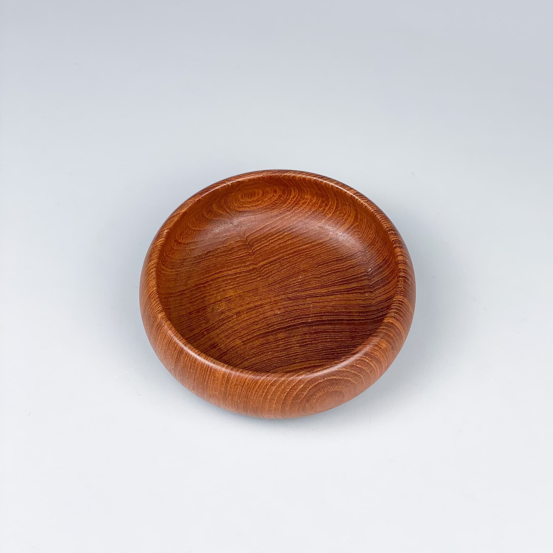 Bowl, brown teak, 1970s - 98976