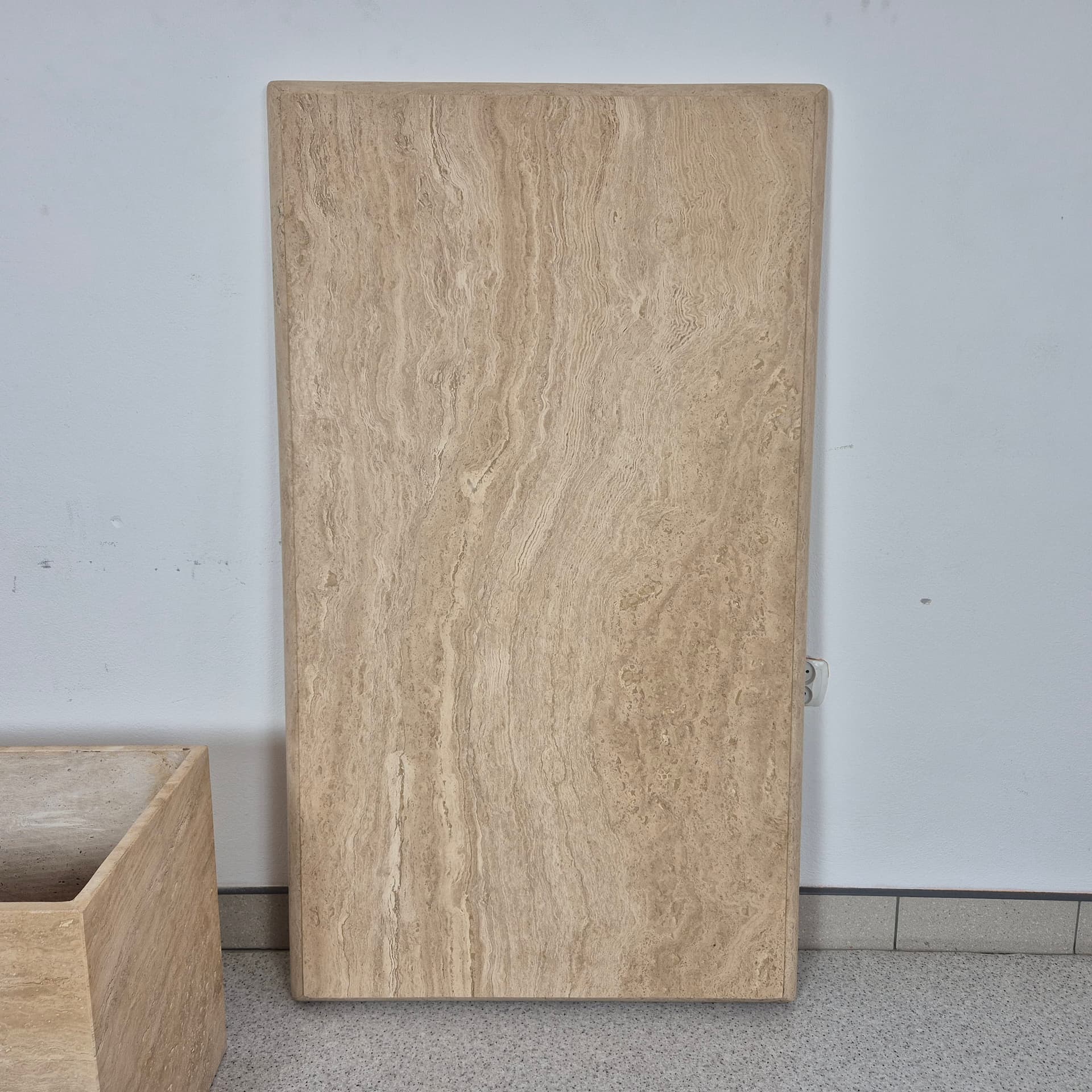 Stół kawowy z trawertynu, Włochy lata 70 - 99018