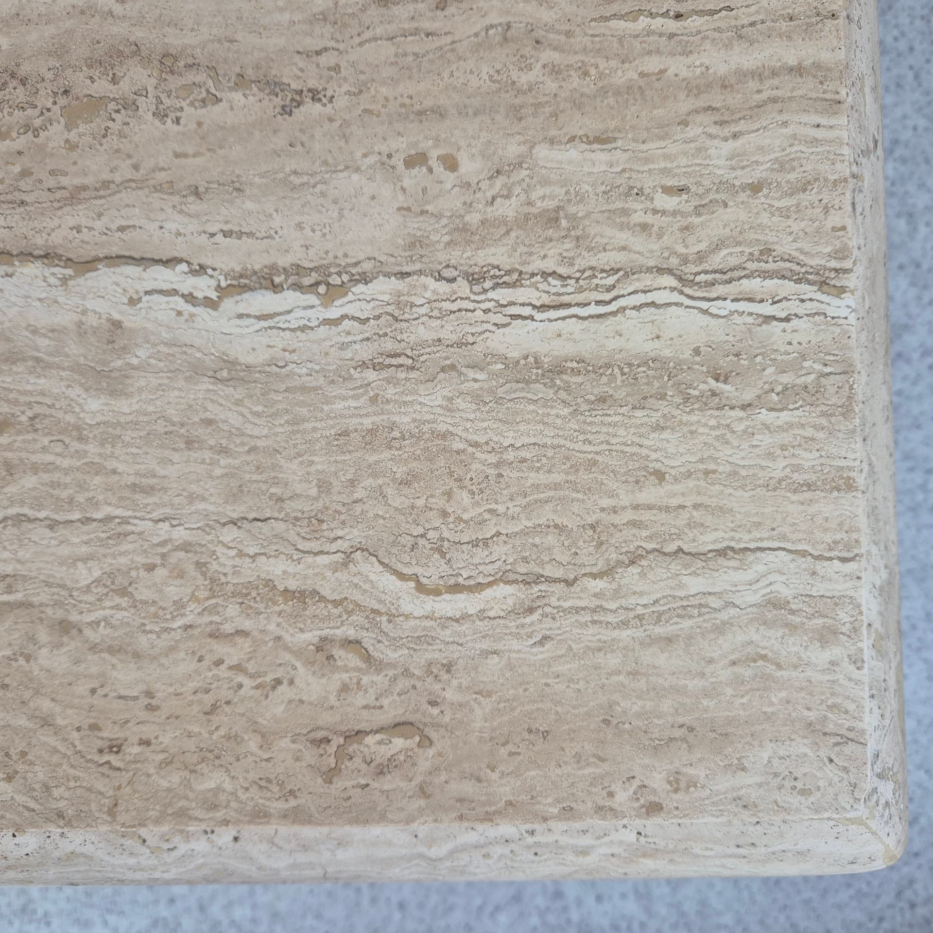 Stół kawowy z trawertynu, Włochy lata 70 - 99017