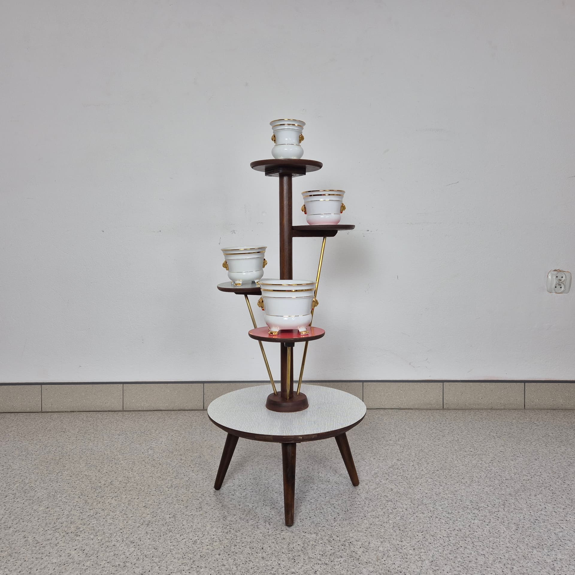 Piętrowy kwietnik w stylu Rockabilly, Ilse Möbel, Niemcy lata 60. - 99045