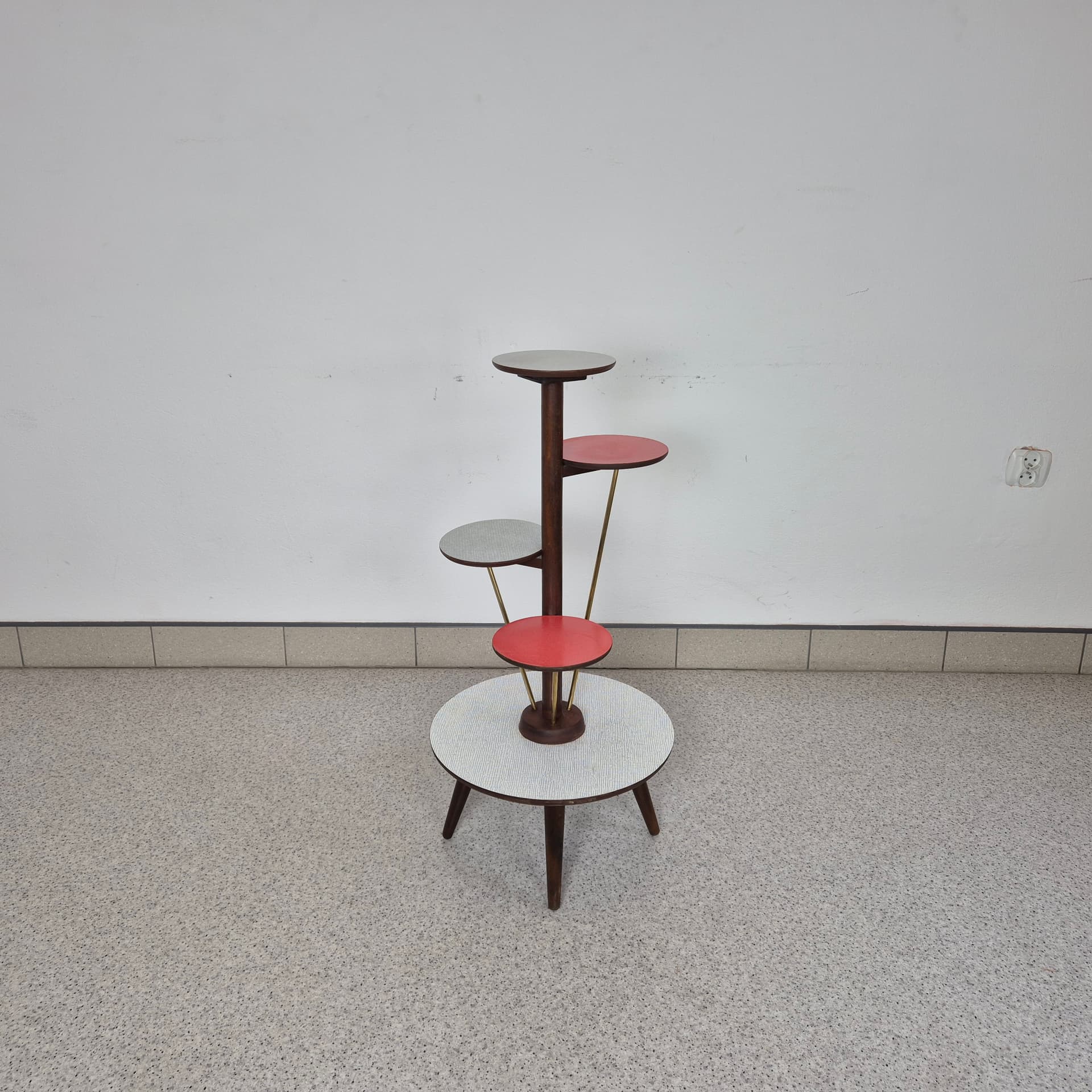 Piętrowy kwietnik w stylu Rockabilly, Ilse Möbel, Niemcy lata 60. - 99046