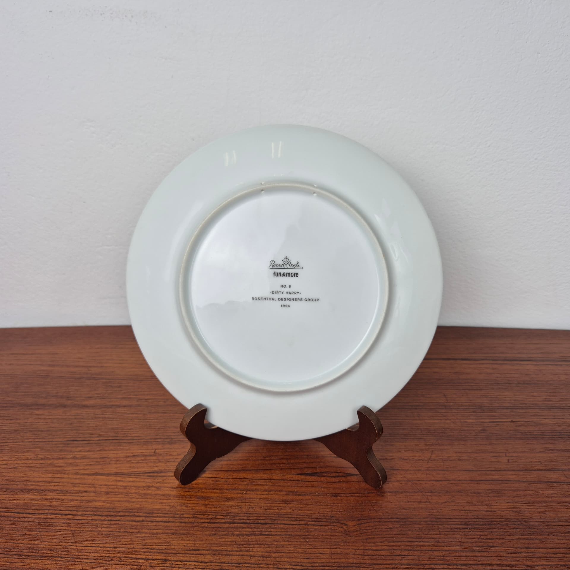 Porcelanowy talerz kolekcjonerski Rosenthal z serii Fun&More 'Brudny Harry', 1994 r. - 99069
