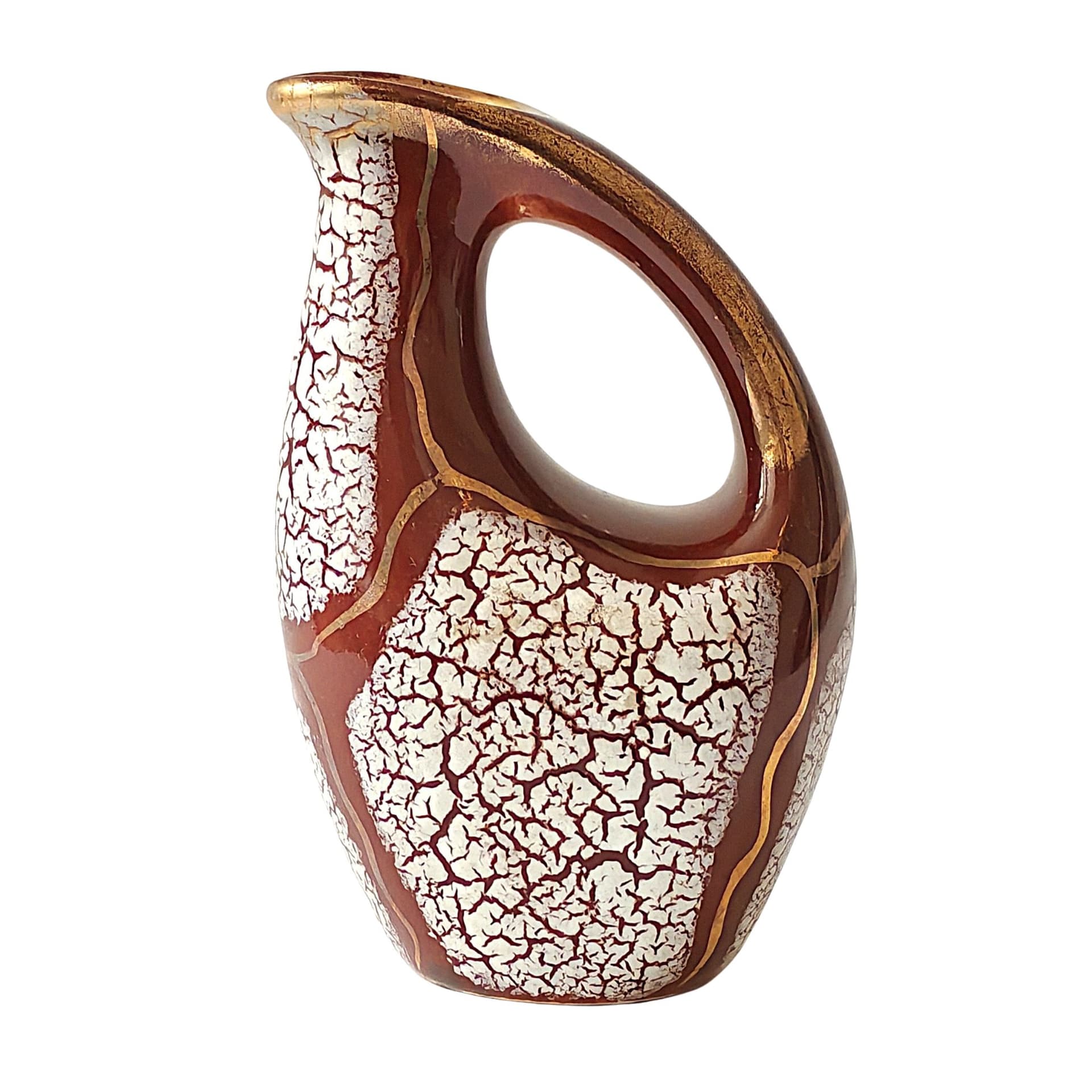 Wazon, bordowy, ceramika, Niemcy, lata 50. - 99682