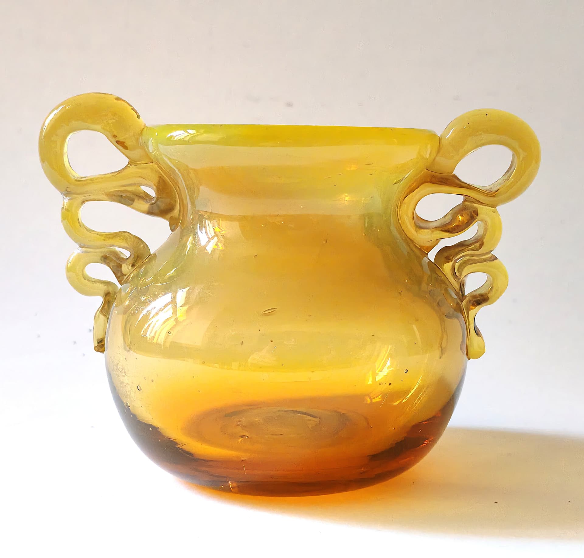 Wazon, multikolor, szkło, proj. M. Jakubas, Polska, lata 70. - 99399